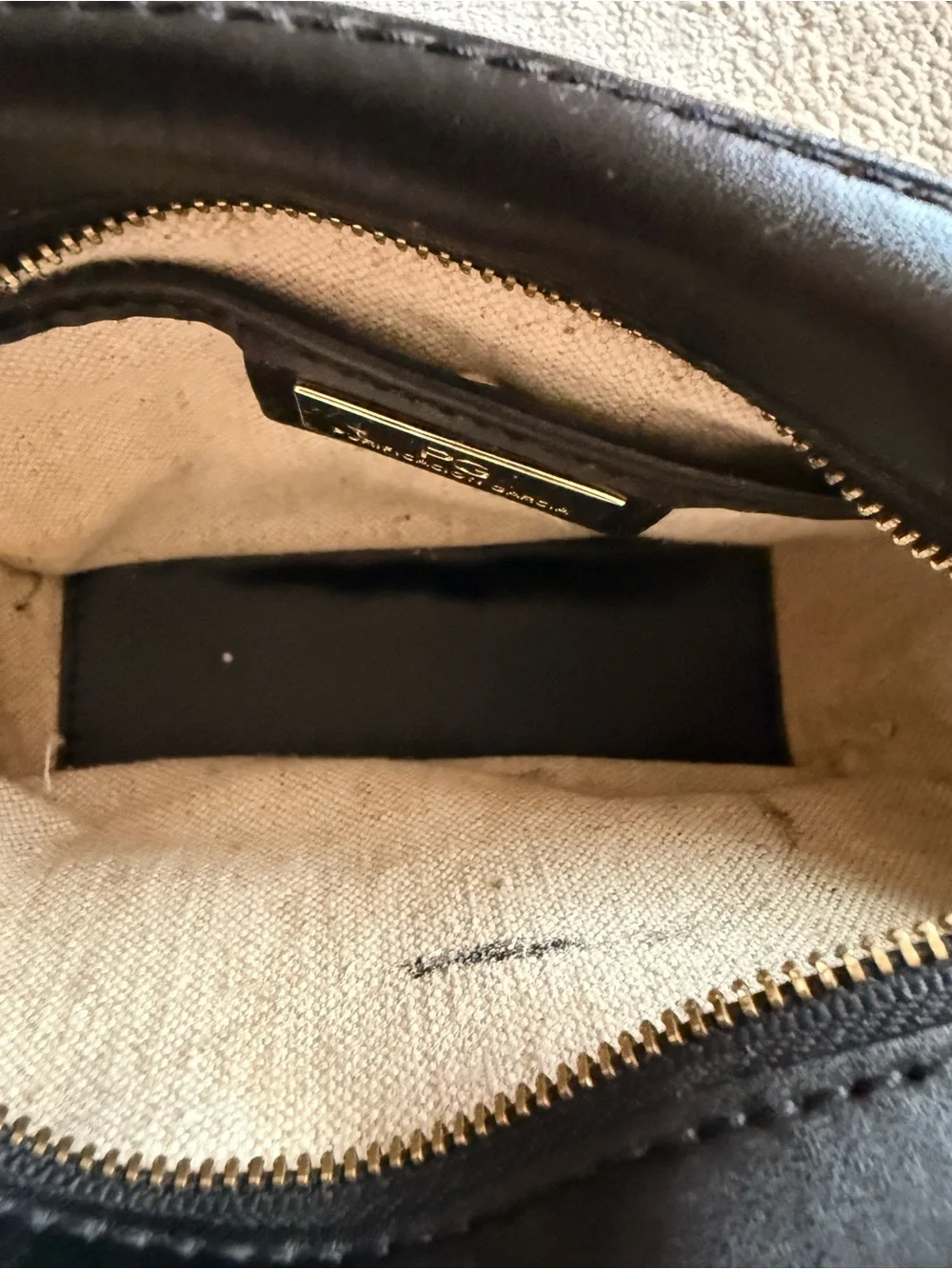 Purificación García Black Embossed Logo Crossbody Bag